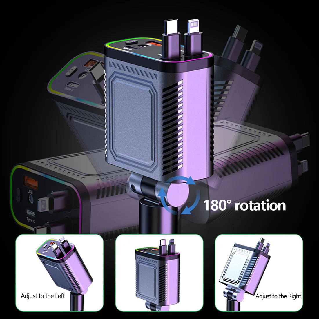 Starlight Retractable Car Charger