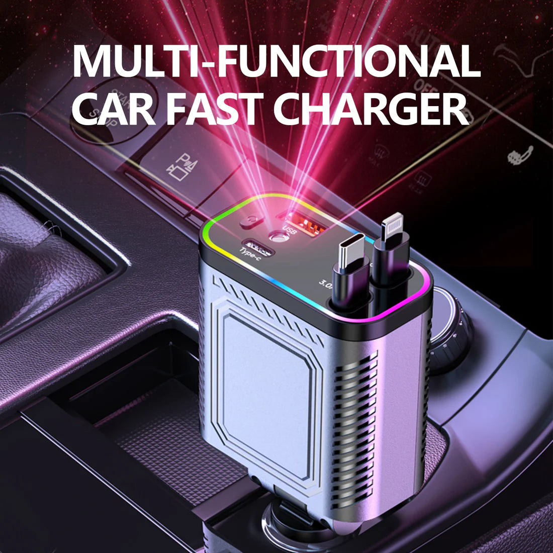 Starlight Retractable Car Charger