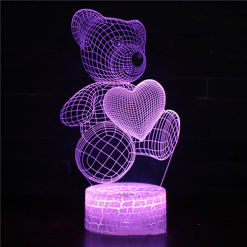 LITLAMP™ 3D Light Love Bear