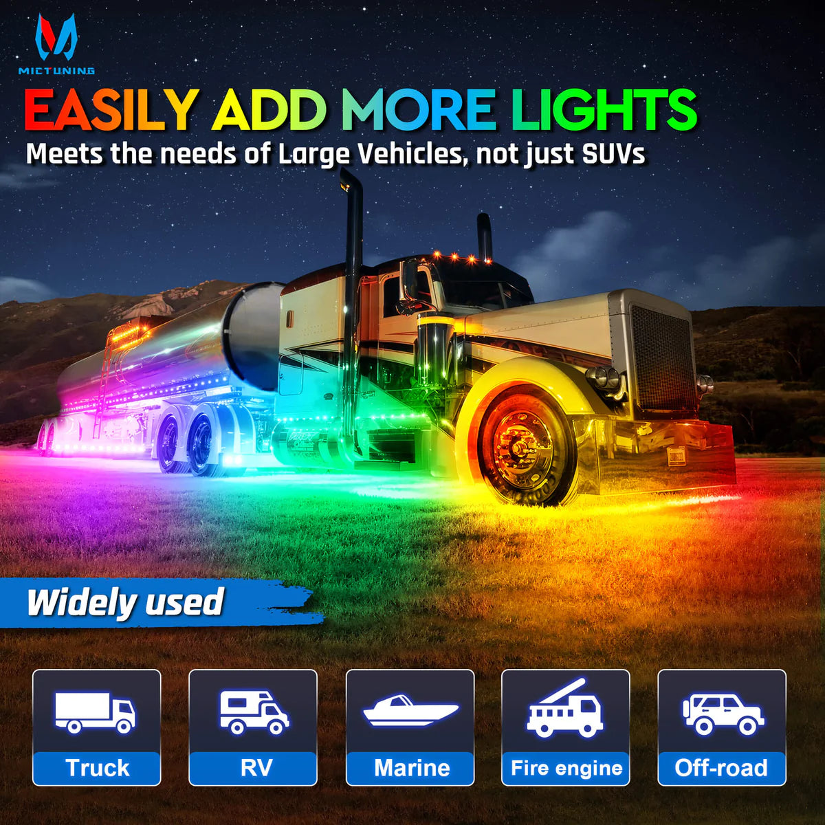 LitGlow Pro RGB IC Rock Light Kit (2-24 Pods)