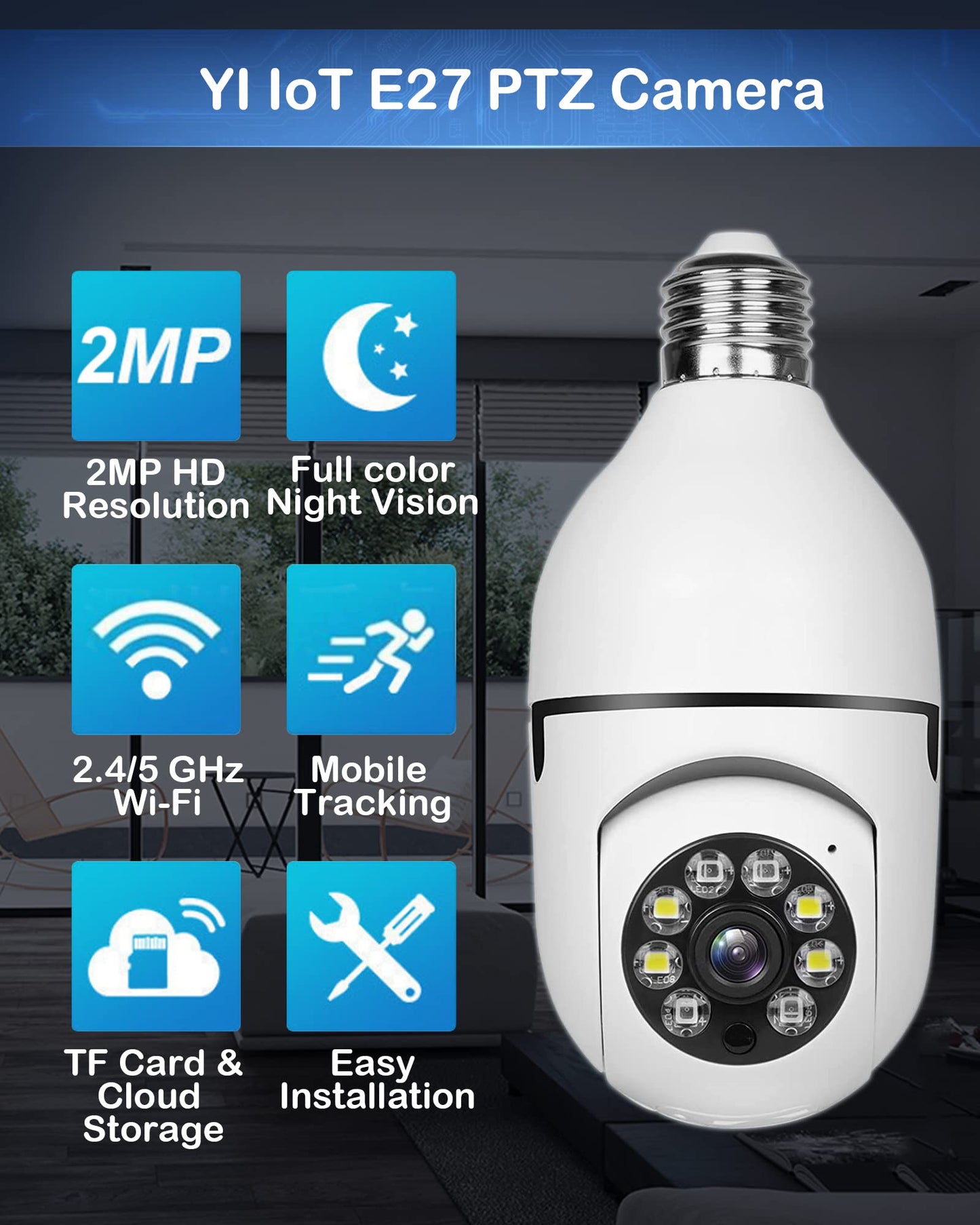 LitLamp™ 360° Lamp Bulb Camera