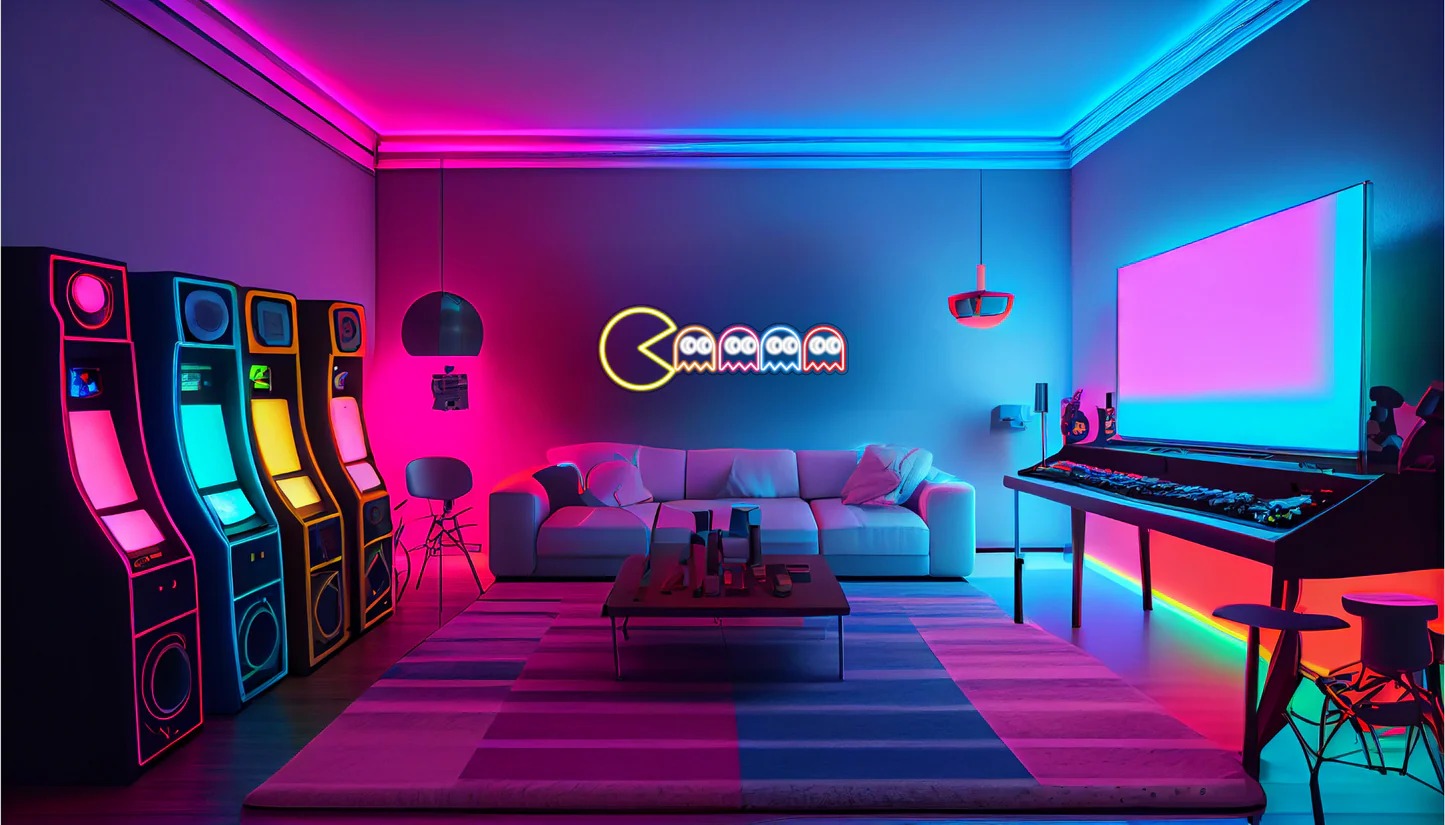 Pac Man Neon Sign