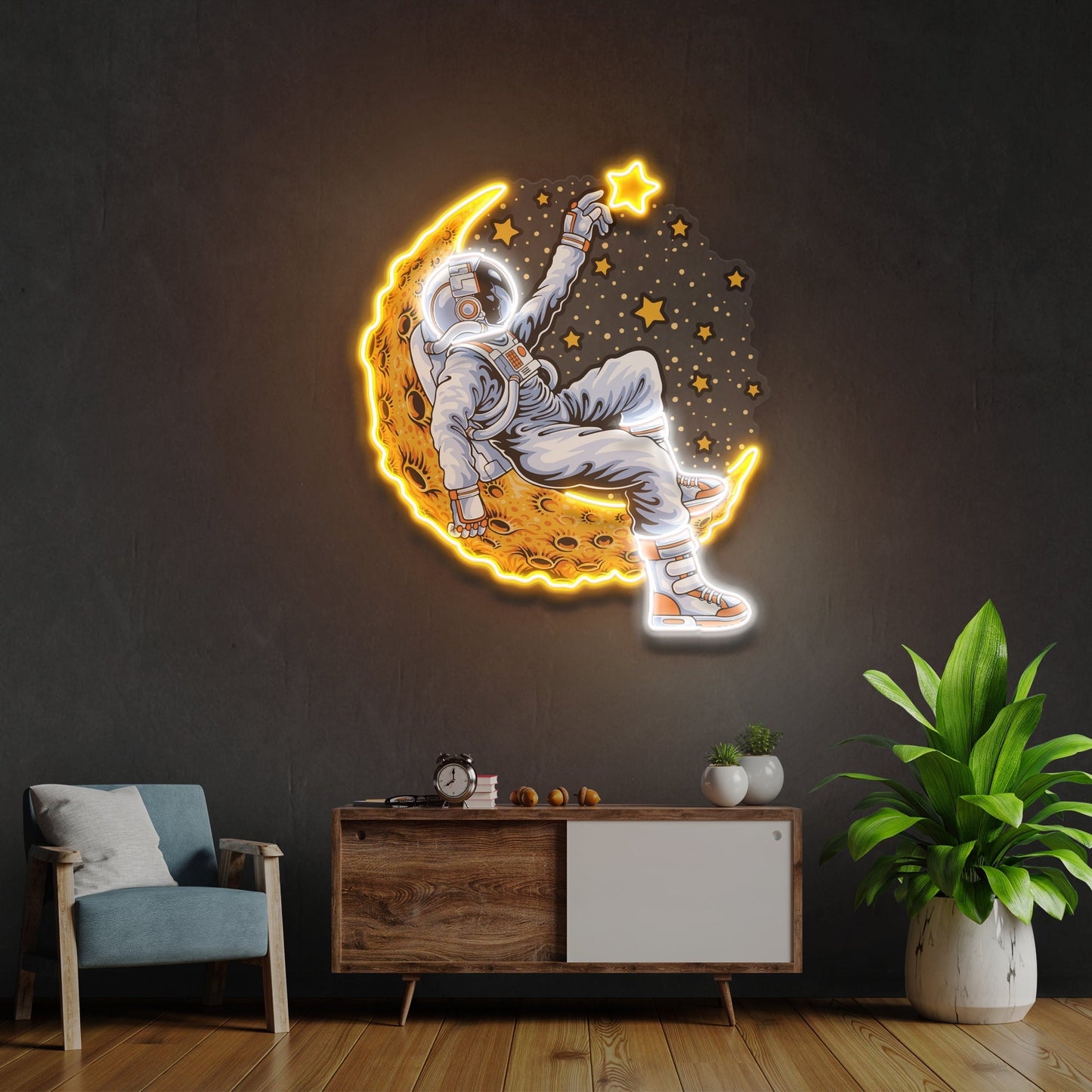 Astronaut Neon Sign Light