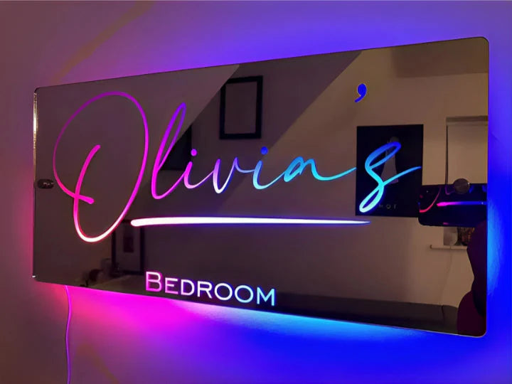 Personalized Name Mirror - Light Up Mirror