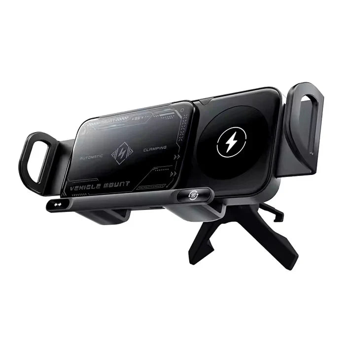 2-in-1 Fast Charging Smartphone/Tablet Car Holder