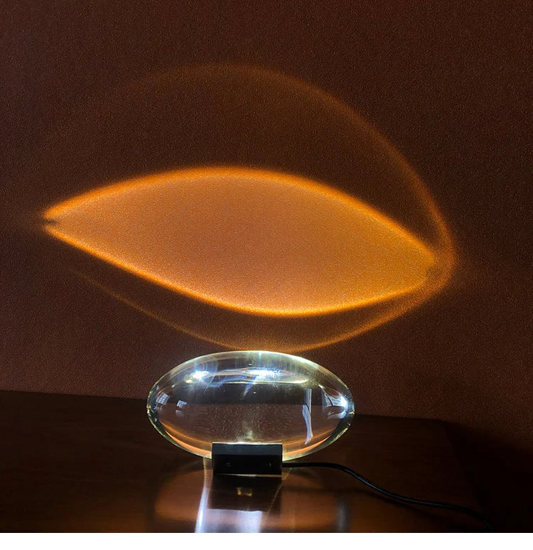 Led Crystal Eye Table Lamp