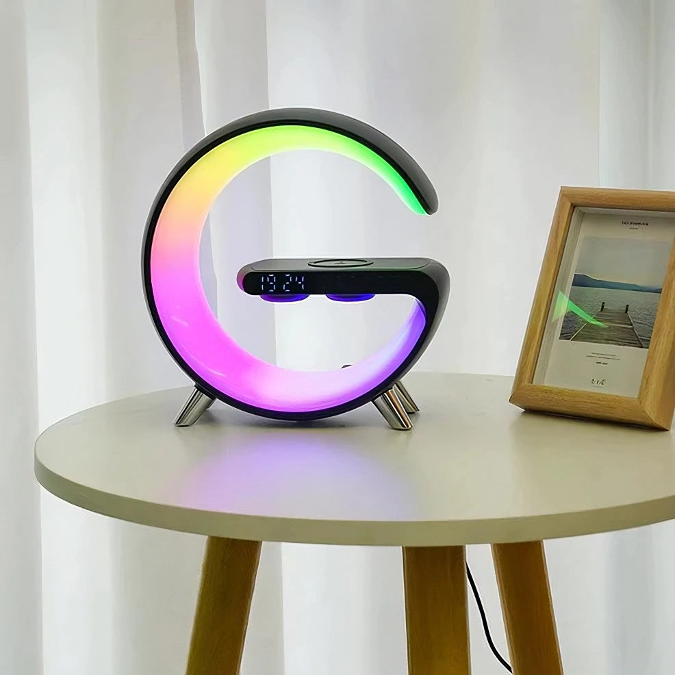 LitLamp™ 4-in-1 Alarm Clock, Mood Light, Speaker & Wireless Charger