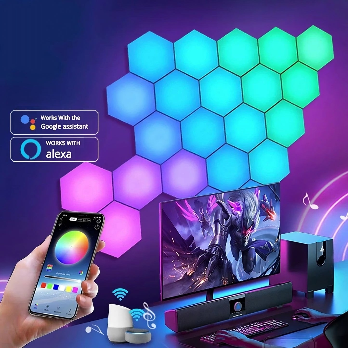 LITLAMP™ - Smart Hexagon Quantum Wall Decoration Lamps