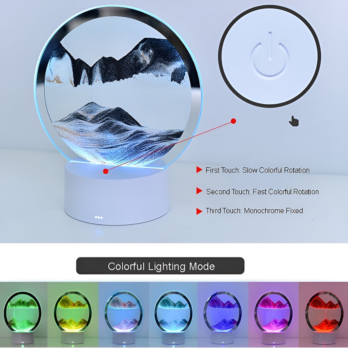 LITLAMP™ - 3D Moving Sand Table Lamp