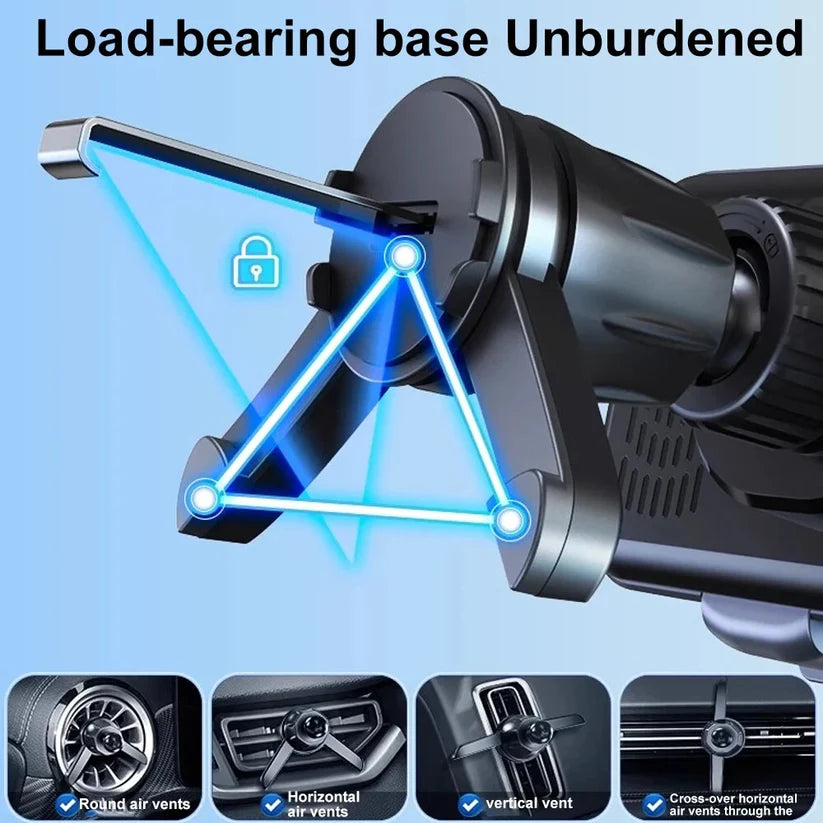 2-in-1 Fast Charging Smartphone/Tablet Car Holder