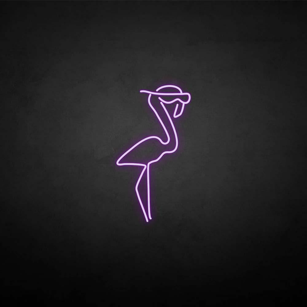 'flamingo' neon sign
