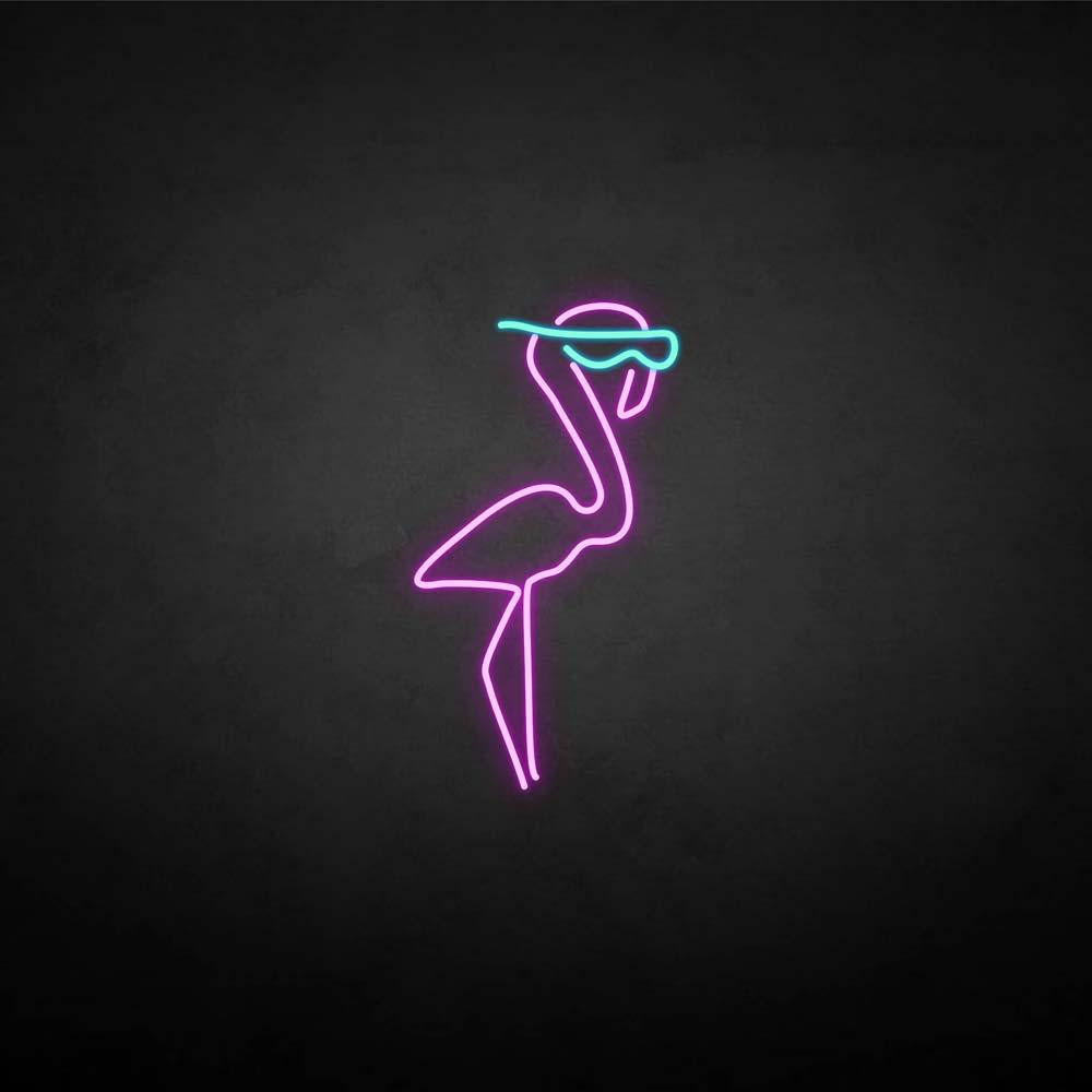 'flamingo' neon sign