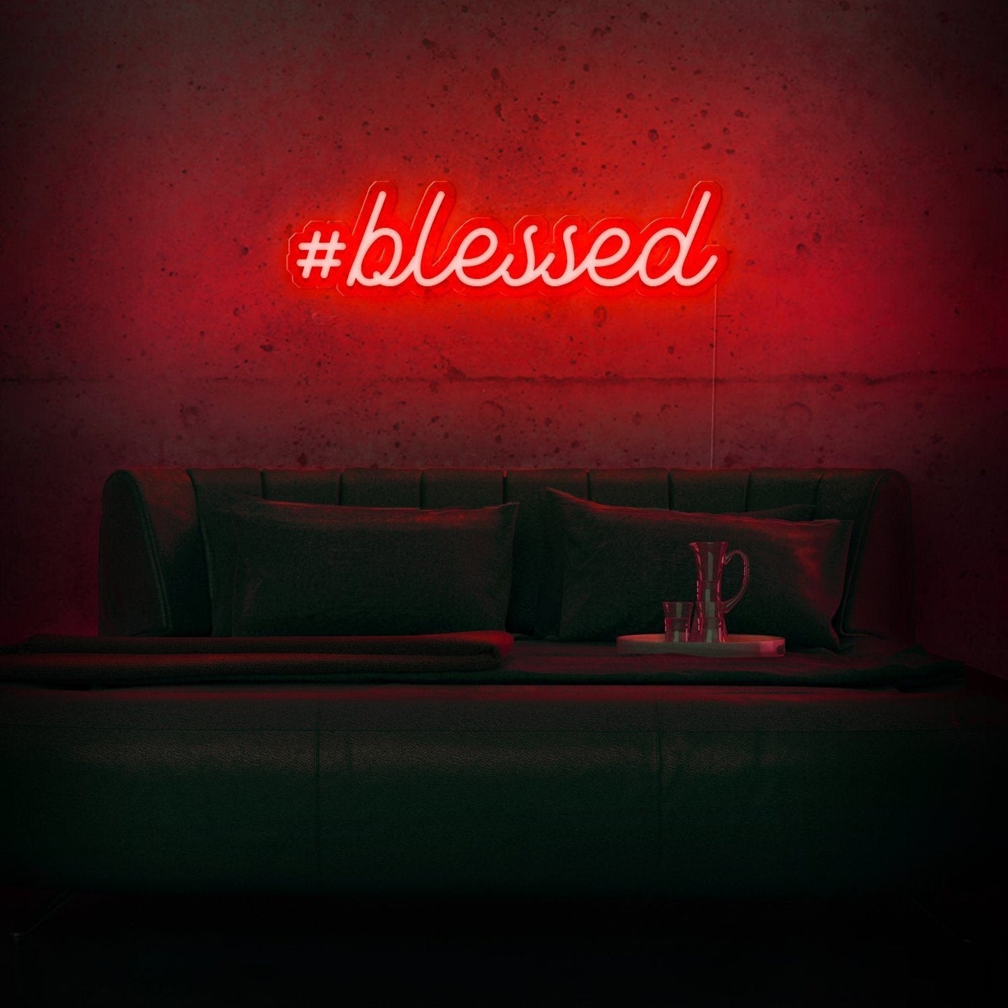 #Blessed Neon Sign