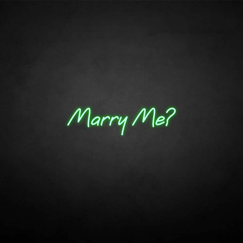 'Marry me ?' neon sign