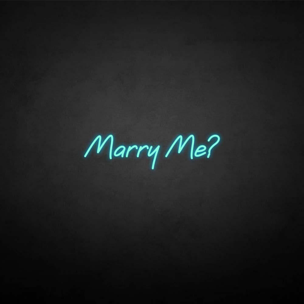'Marry me ?' neon sign