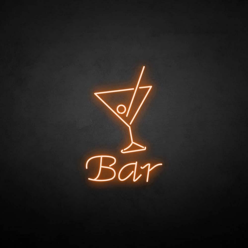 'Bar' neon sign