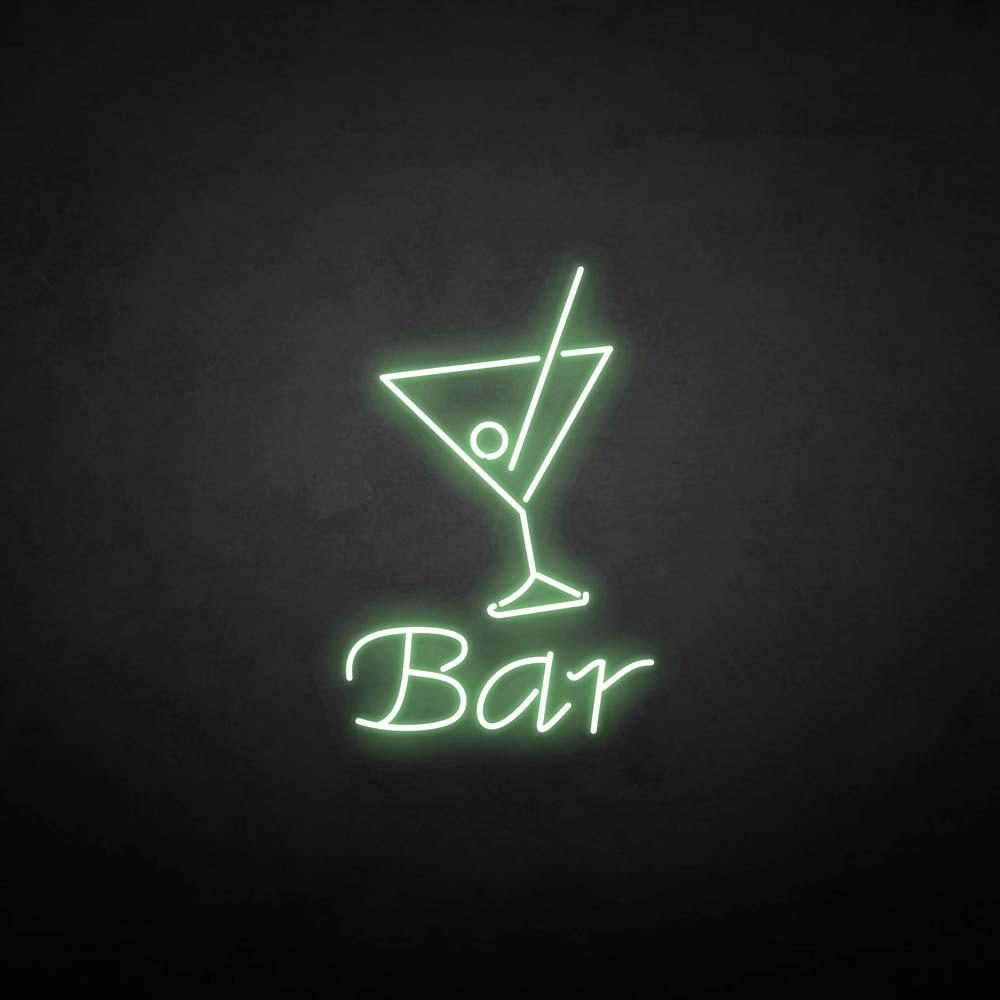 'Bar' neon sign