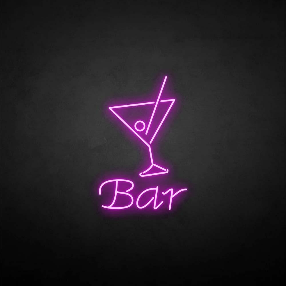 'Bar' neon sign