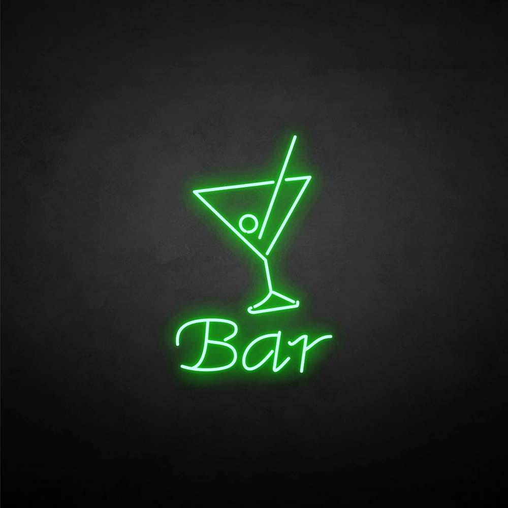 'Bar' neon sign