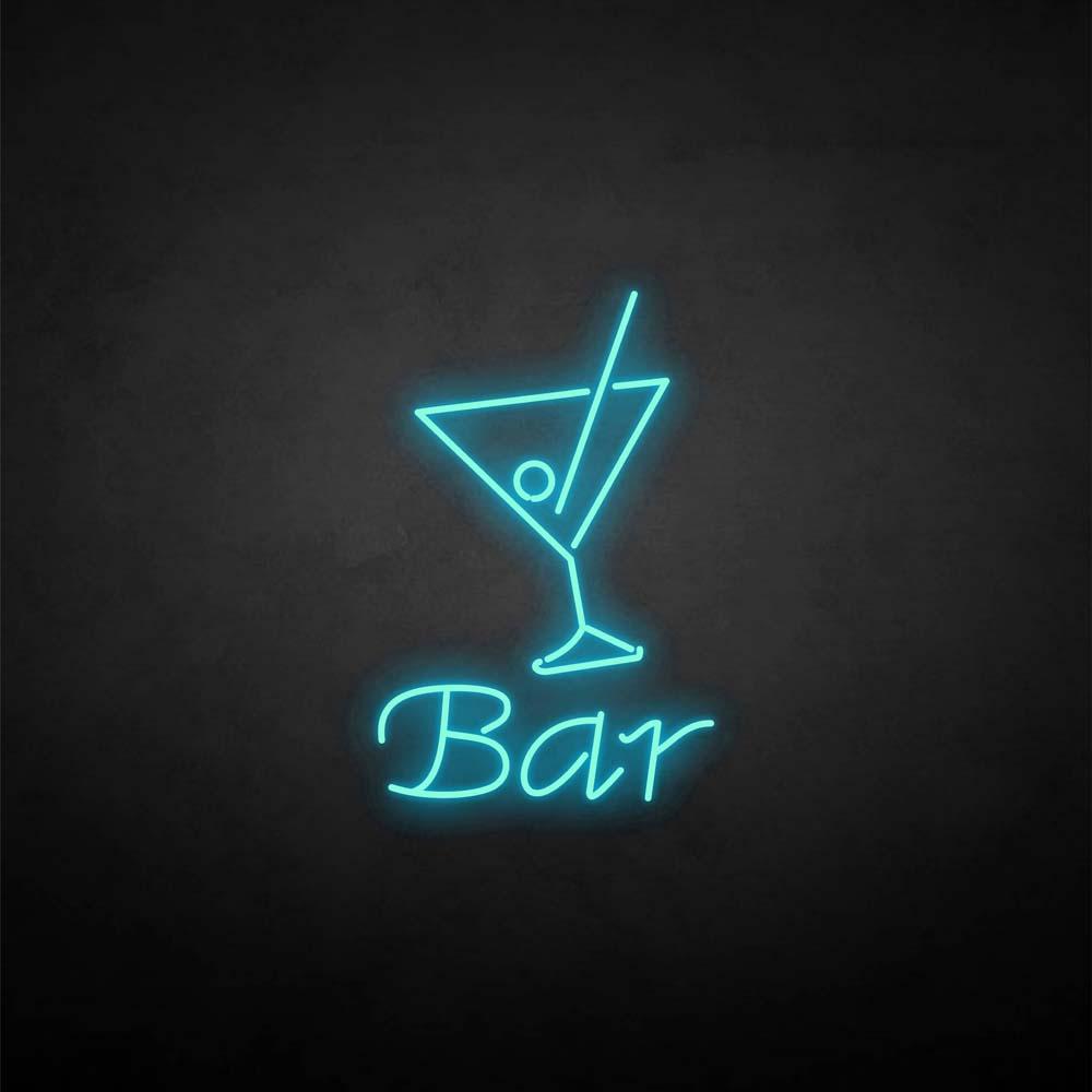 'Bar' neon sign