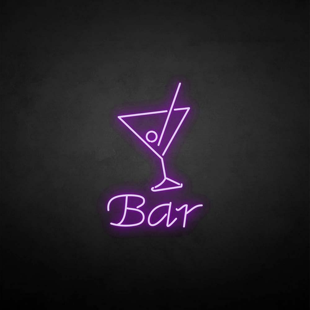 'Bar' neon sign