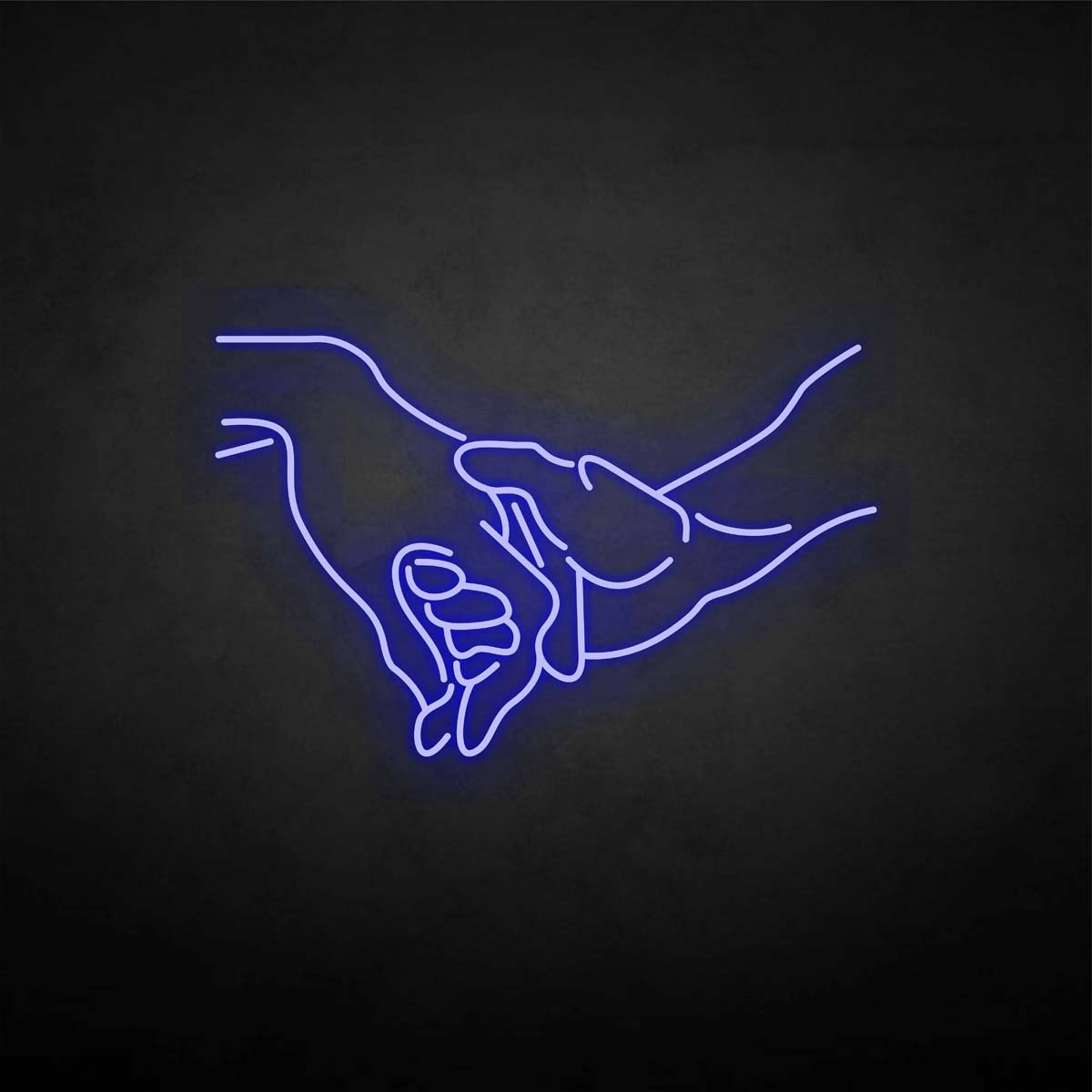 'Hand in hand' neon sign