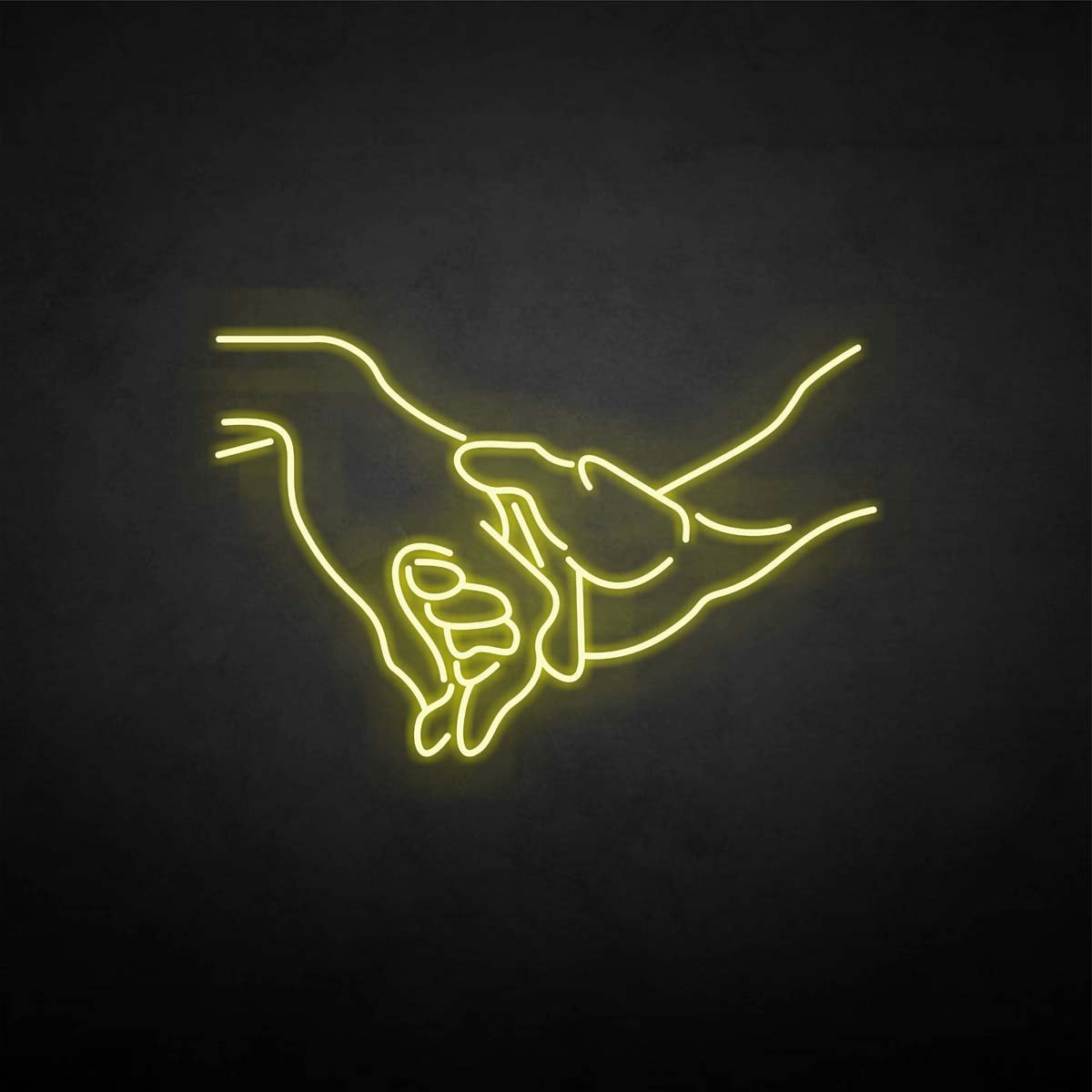 'Hand in hand' neon sign