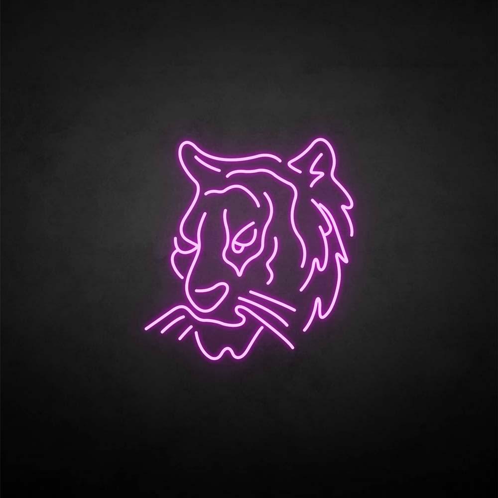 'Tiger head' neon sign