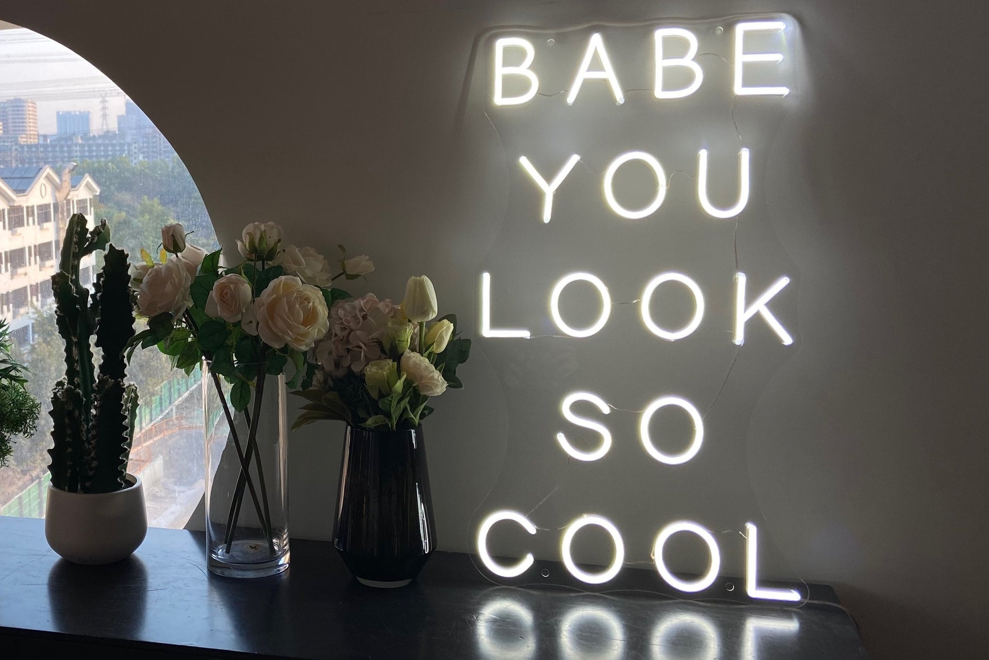 BABE YOU LOOK SO COOL neon sign