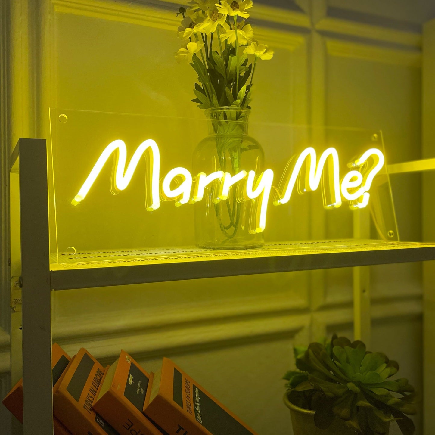 'Marry me ?' neon sign