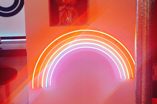 'Rainbow' neon sign