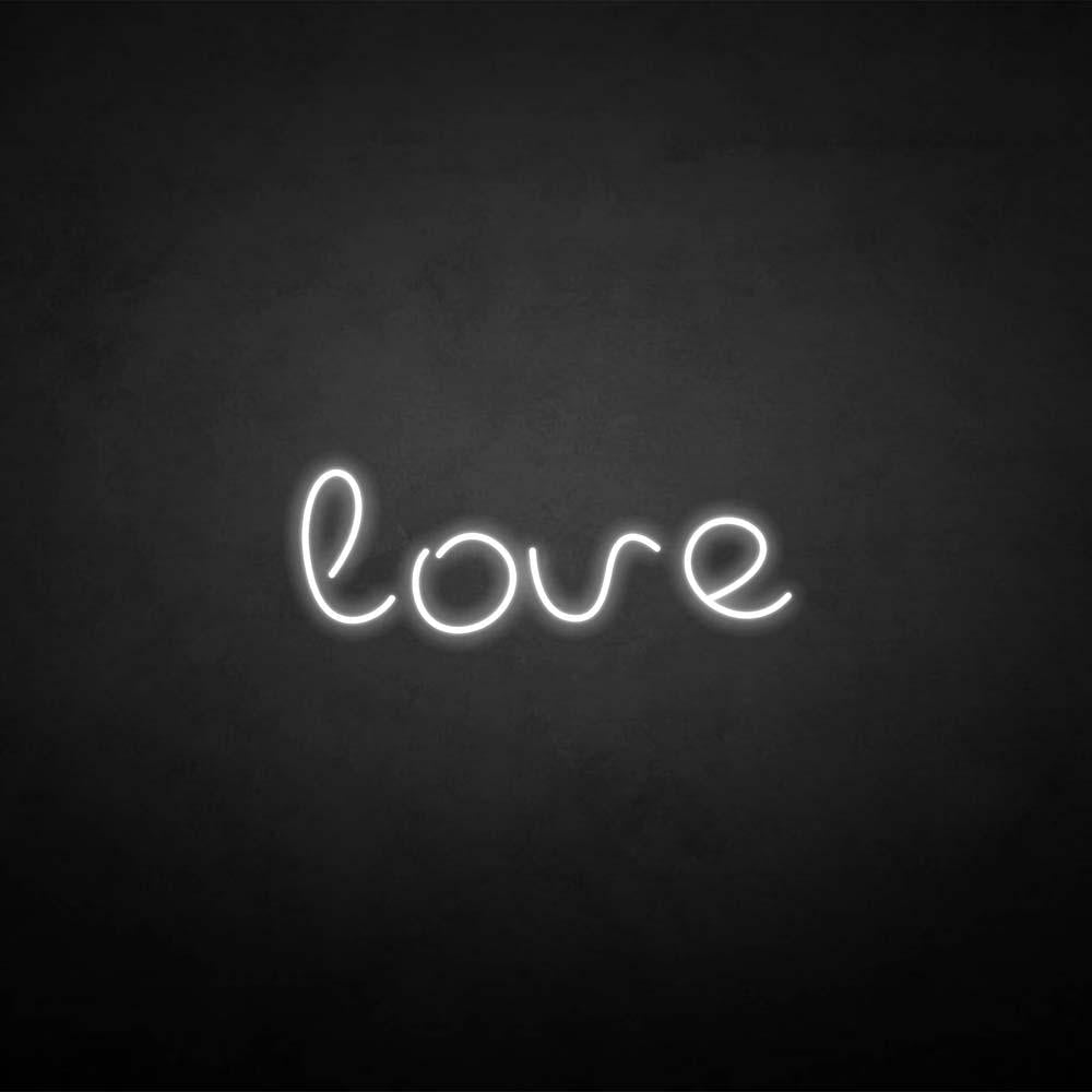 'love2' neon sign