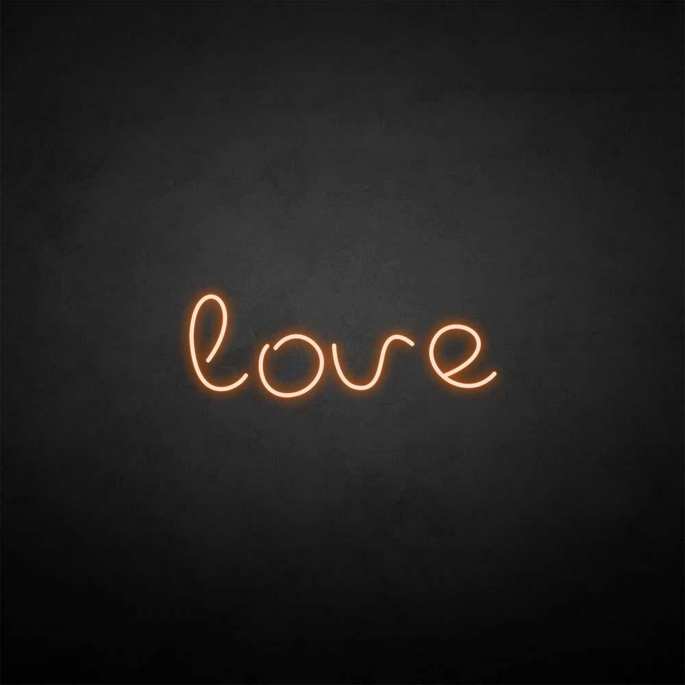 'love2' neon sign