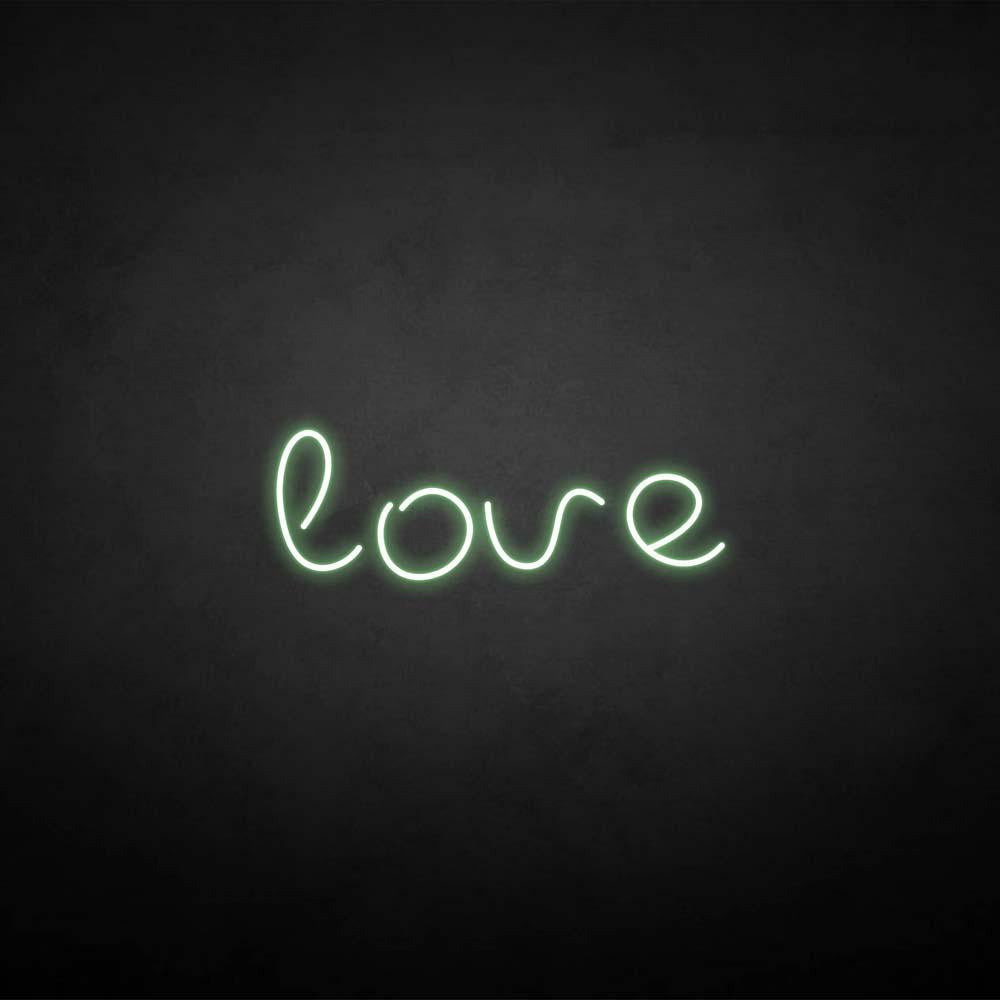 'love2' neon sign