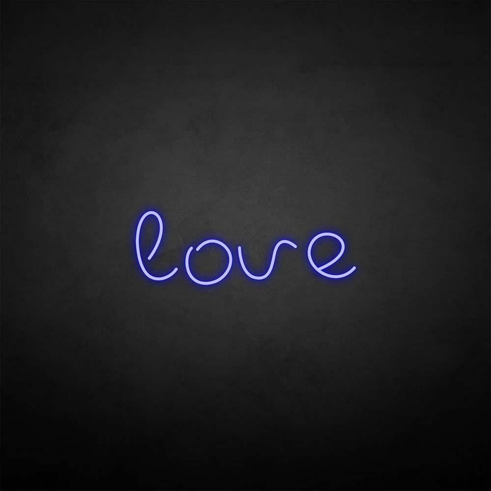 'love2' neon sign