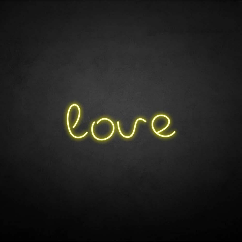 'love2' neon sign