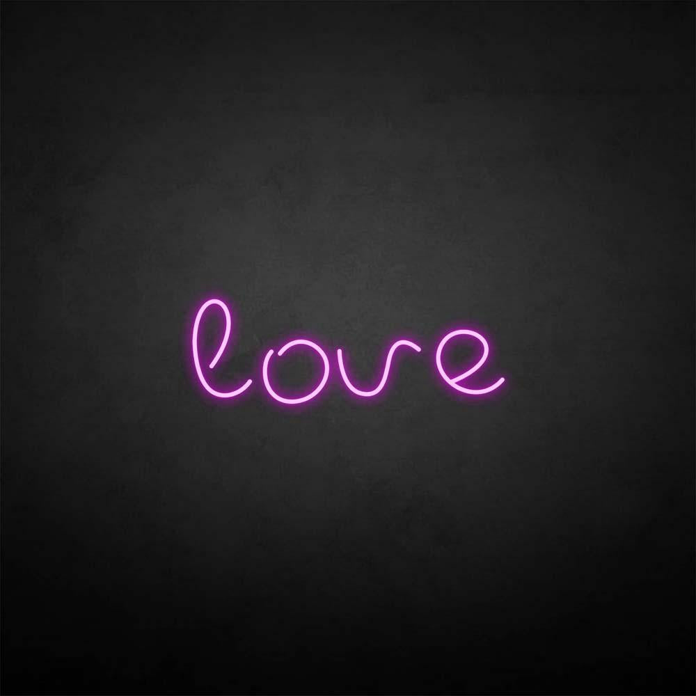 'love2' neon sign