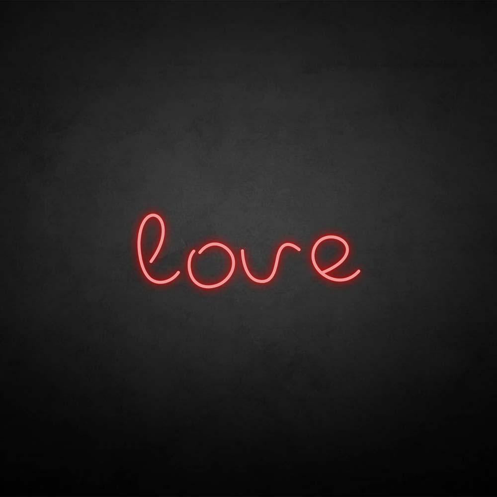 'love2' neon sign