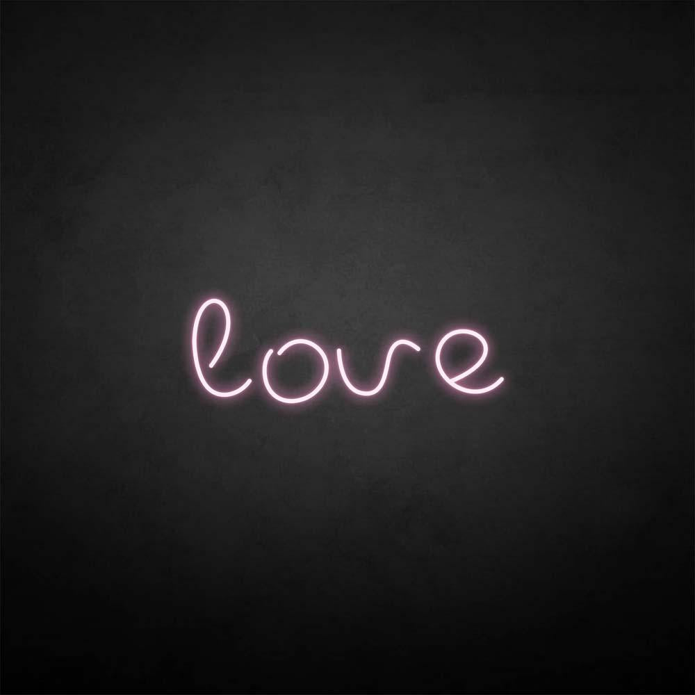 'love2' neon sign