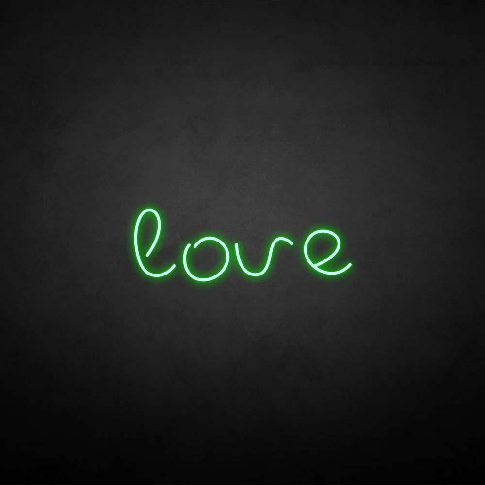 'love2' neon sign