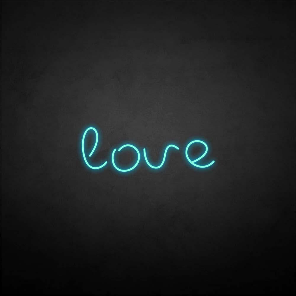 'love2' neon sign