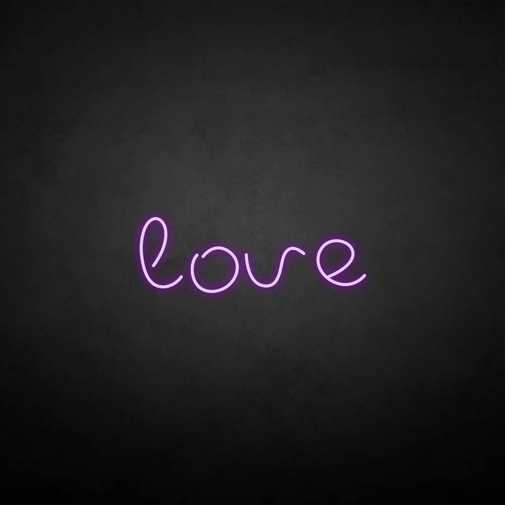 'love2' neon sign
