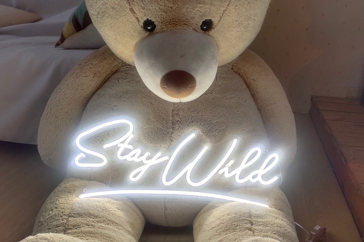 'Stay wild' neon sign