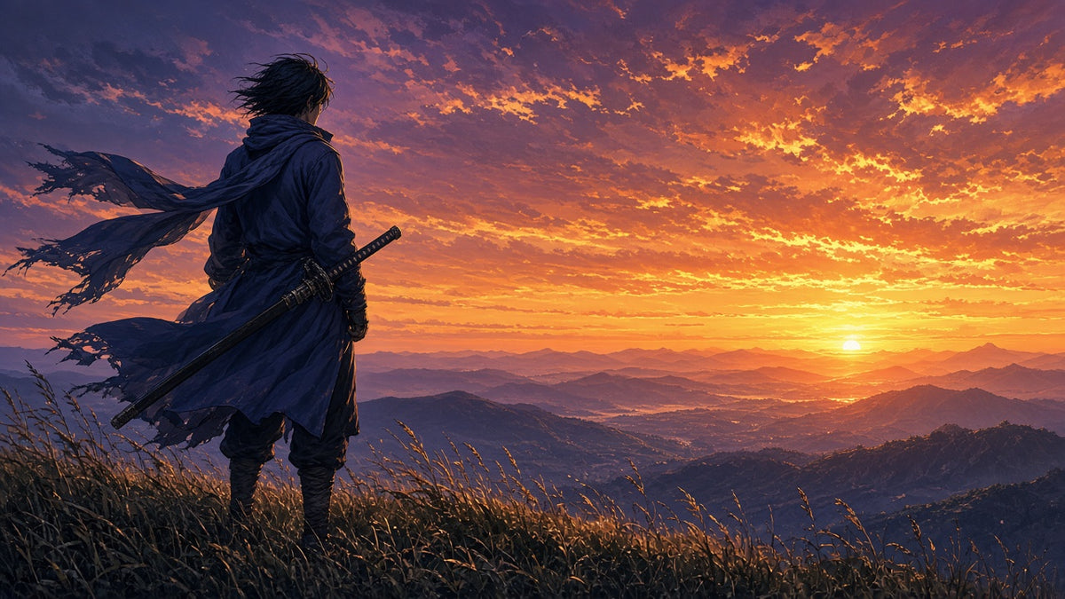 Last Light Ronin anime-style wall art