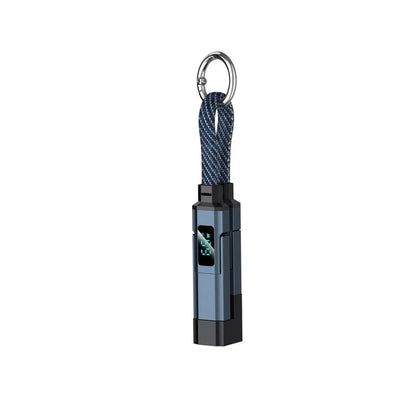 4-in-1 Smart Display Keychain Charging Cable