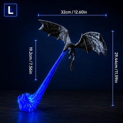 3D Fire-Breathing Dragon with Glowing Flame