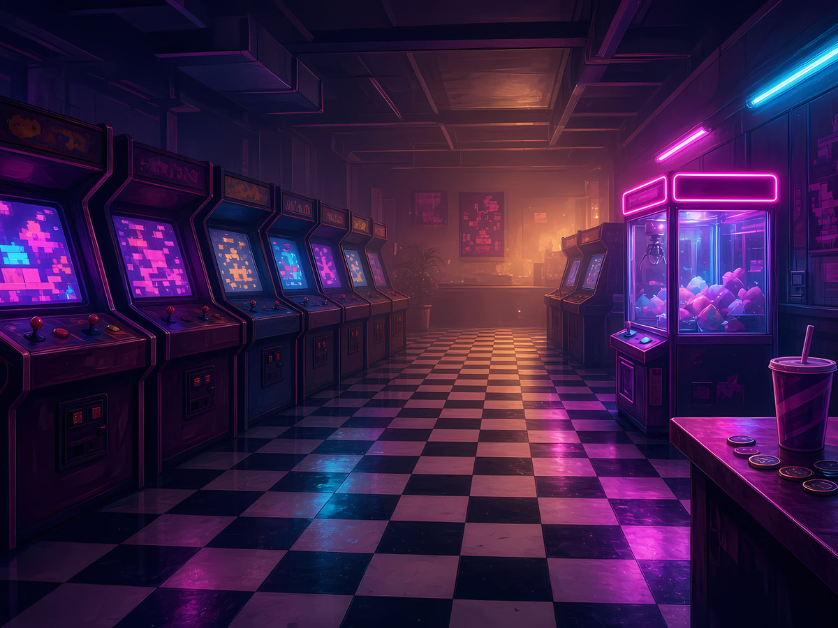 Arcade After Hours anime-style wall art