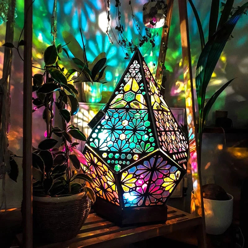 Bohemian Star Projection Lamp