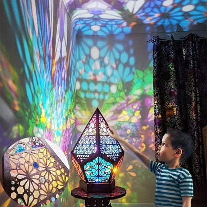 Bohemian Star Projection Lamp