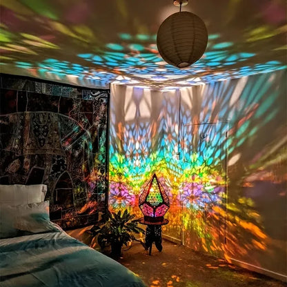Bohemian Star Projection Lamp